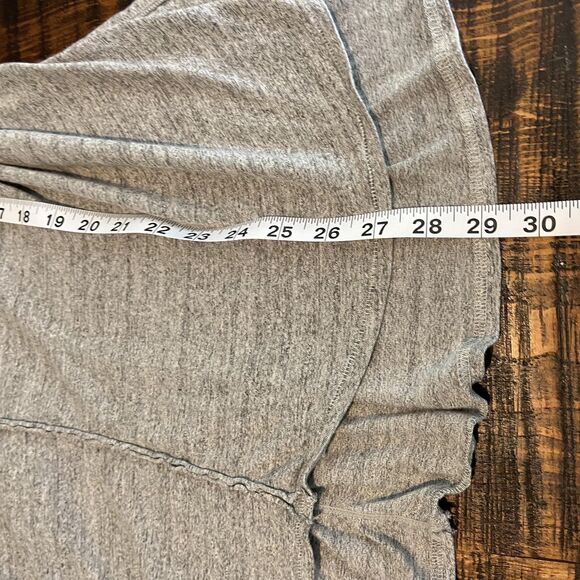 We The Free Sweater Womens Medium Gray Oversized Linen Blend Boho Tunic Top - Picture 7 of 7